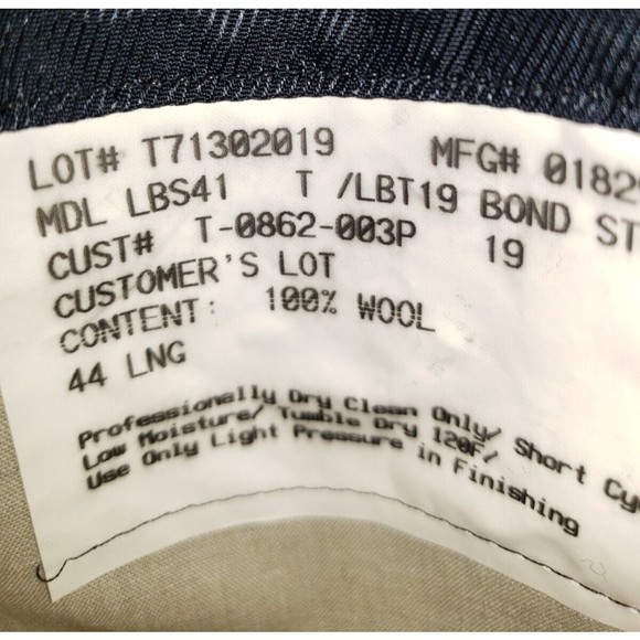 Burberry London Sz 44 L Bond Suit Jacket Sport Coat Men's Navy Blazer 100% Wool - Picture 12 of 15